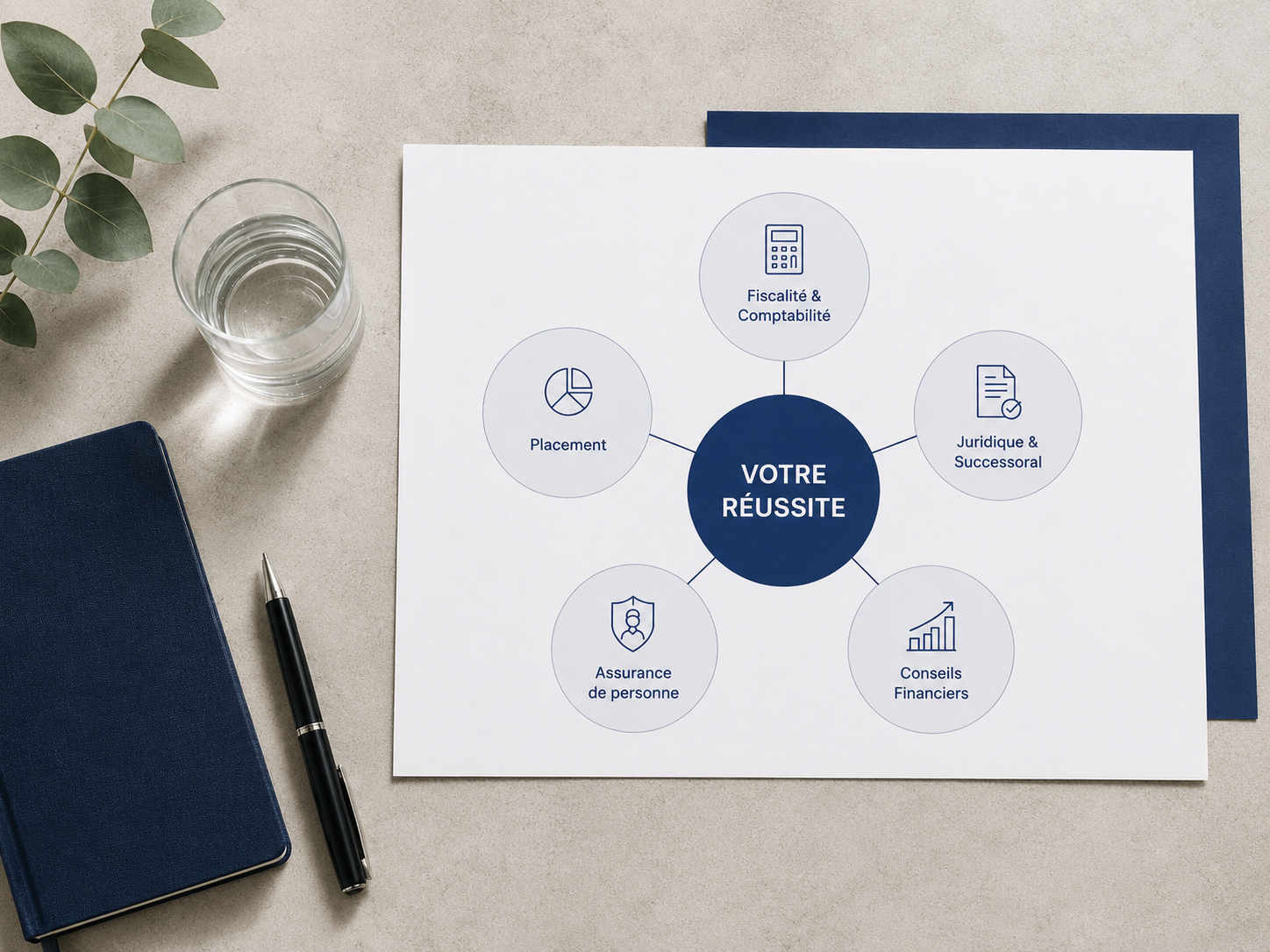 Graphique présentant les différentes expertises pouvant contribuer à la réussite des chefs d'entreprises